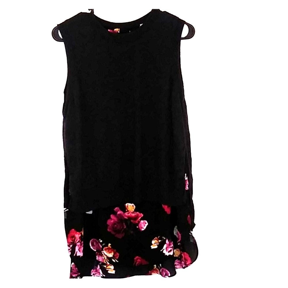 Thakoon two layer sweater vest tunic blouse L